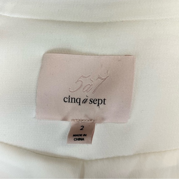 Cinq A Sept Madeline Bell-Sleeve Blazer Women 2 in White - Picture 9 of 11